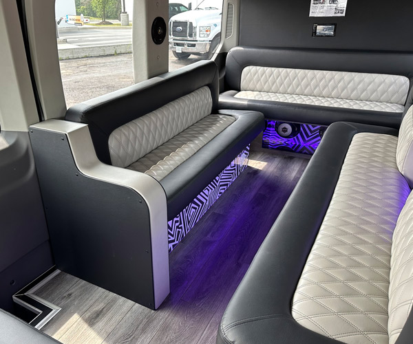 Ford Transit Limo Interior